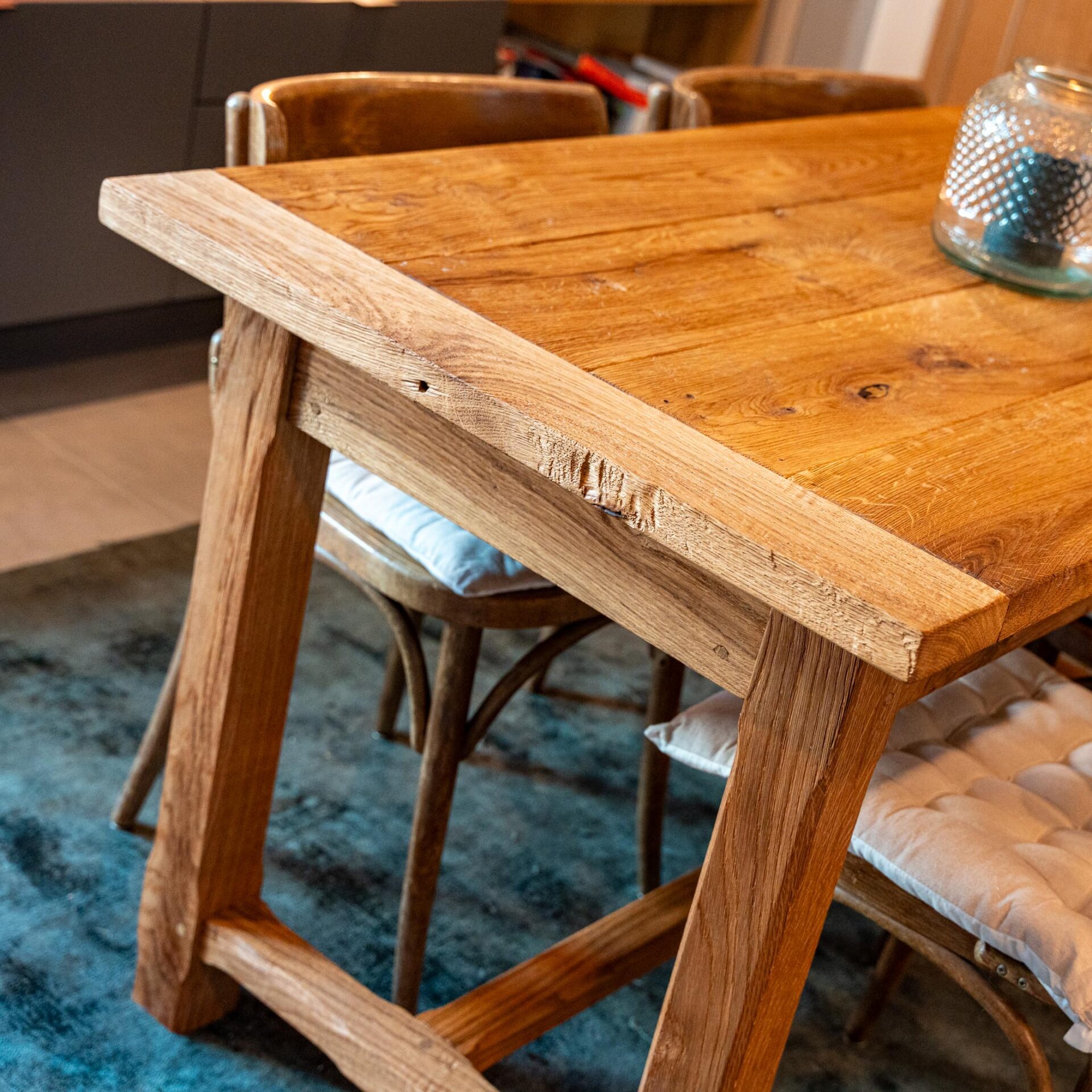Table de ferme chêne Lucas Gorry-7